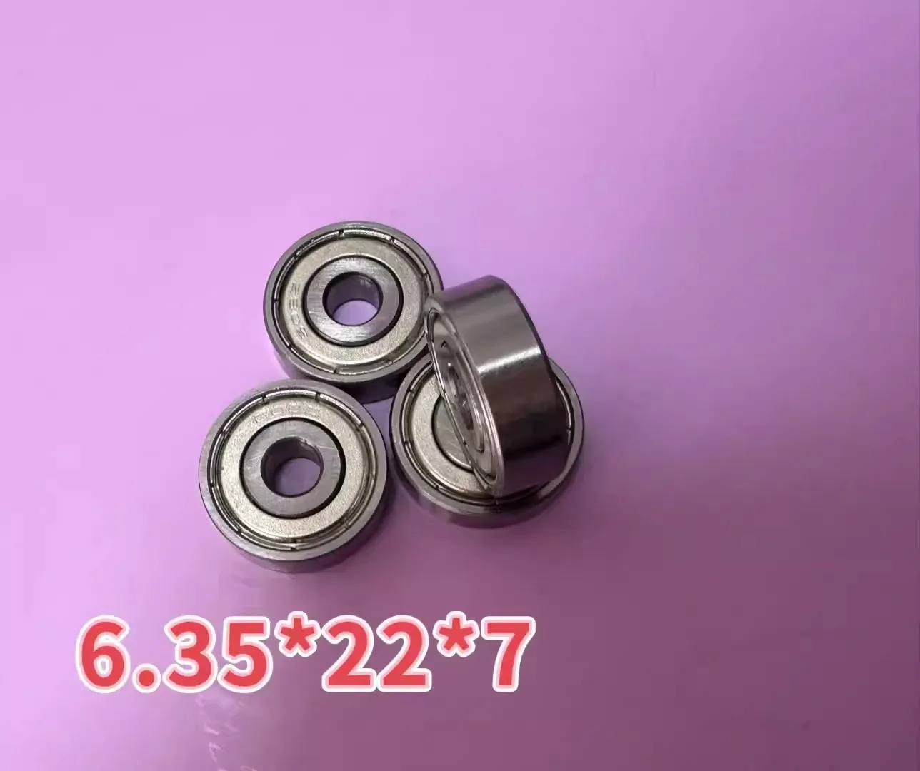 627N1Z 63/6.35ZZ 6.35 * 22 * 7mm Micro Deep Groove Ball Bearing