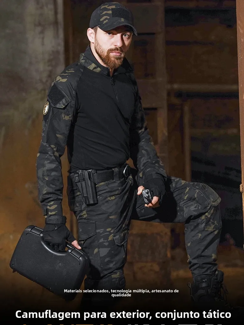 tactical-camouflage-uniform-set-men's-wolf-war-special-training-wear-women's-with-knee-pads-wear-resistant-outdoor-camping-tr