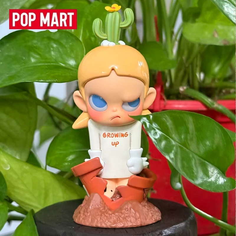 POPMART Zsiga Growing Up Elevator Blind Box Toys Kawaii Anime Action Figure Caixa Caja Surprise Mystery Box Dolls