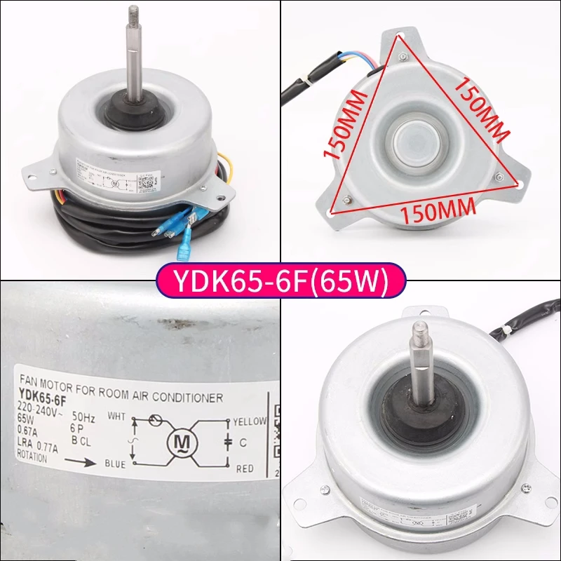 Новинка для двигателя наружного блока кондиционирования воздуха YDK65-6F, двигатель вентилятора охлаждения воздуховода