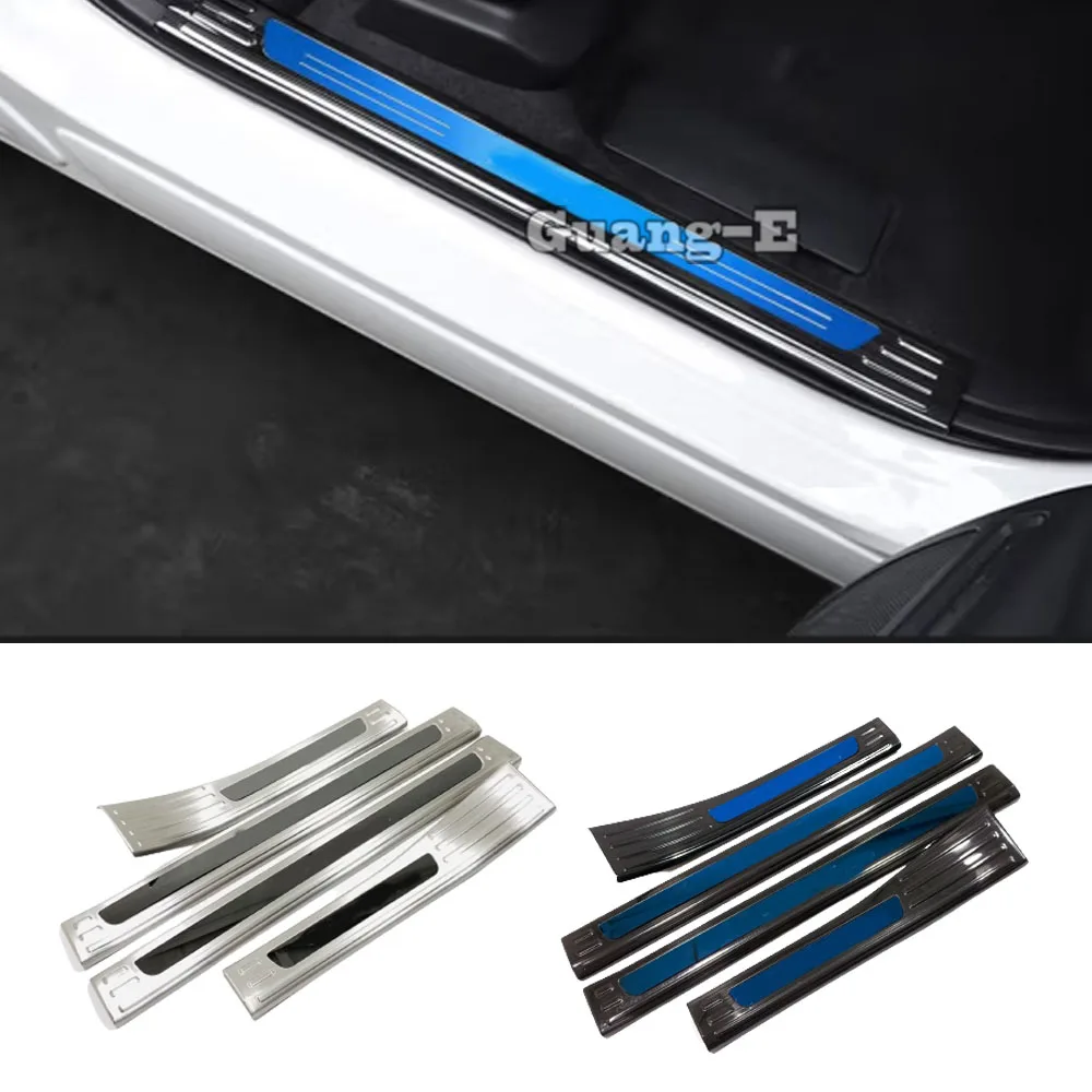 

Car Inner Door Sill Scuff Guard Plate Pedal Panel Cover Stainless Steel Auto Interior Accessories For Honda CRV CR-V 2023 2024