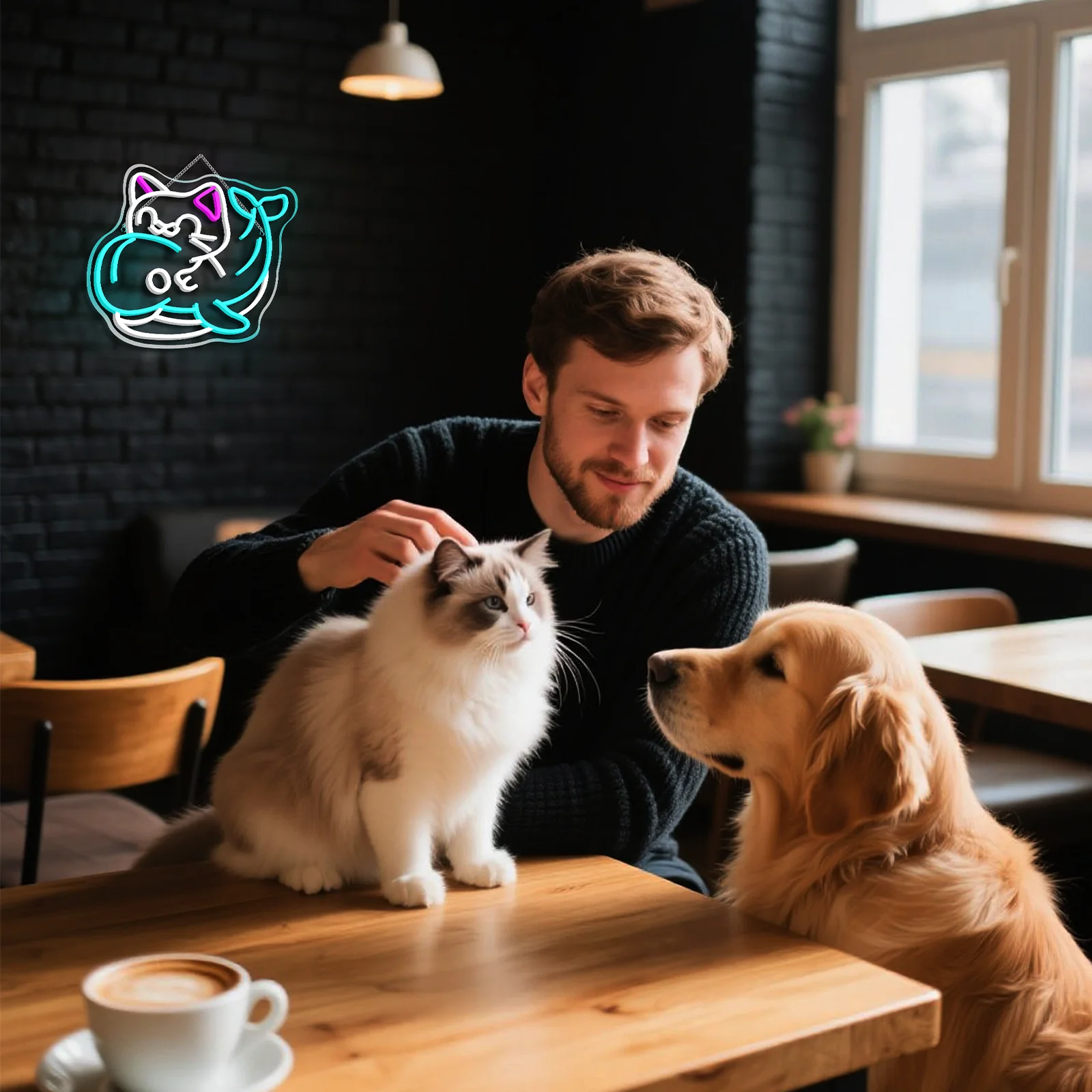 Kitten Dolphin Neon Signs Custom For Wall Art Decor 5/12V USB Power With Dimmable Switch Animall For Bedroom Party Club Decor