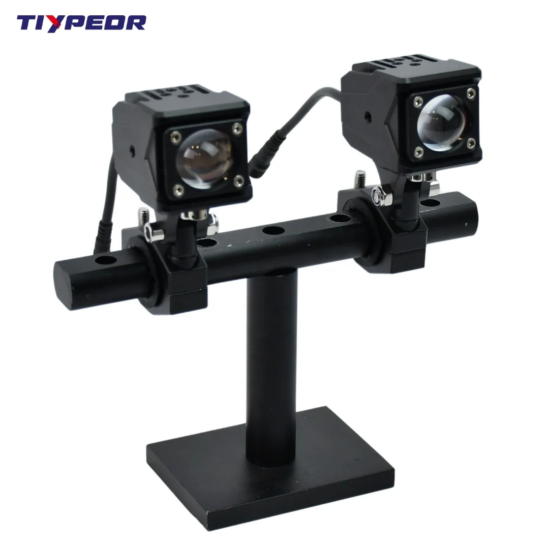 40W motorcycle fog lamp numerical control aluminum two-color high/low beam auxiliary lamp motorcycle electric bicycle