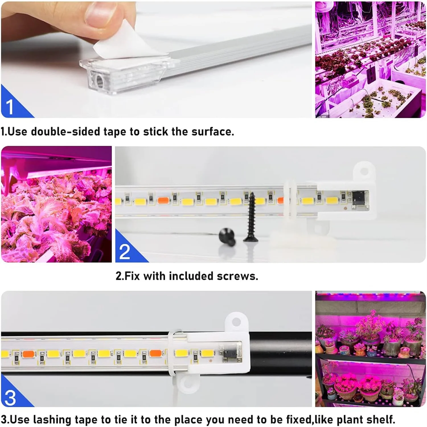 USB 5V Led Grow Plant Light Timed Adjustment 4/8/12Hours Dimmable Full Spectrum Indoor Hydroponics LED Lamp Growth Lighting