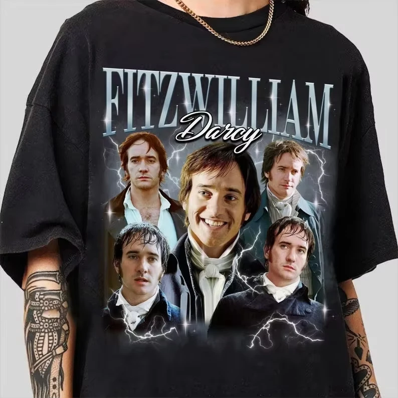 Camiseta Retro de Fitzwilliam Darcy para hombre y mujer, camiseta de Fitzwilliam Darcy, camiseta de Mr Darcy, camiseta de Orgullo y prejuicio, regalos para fanáticos