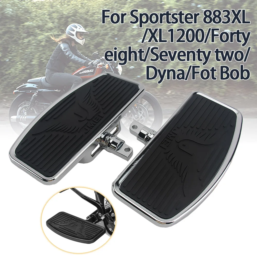 

Motorcycle Adjustable Front Foot Pegs Footrest Wide Floorboard Footboards For Sportster 883 1200 Foot Rest Rider Pad