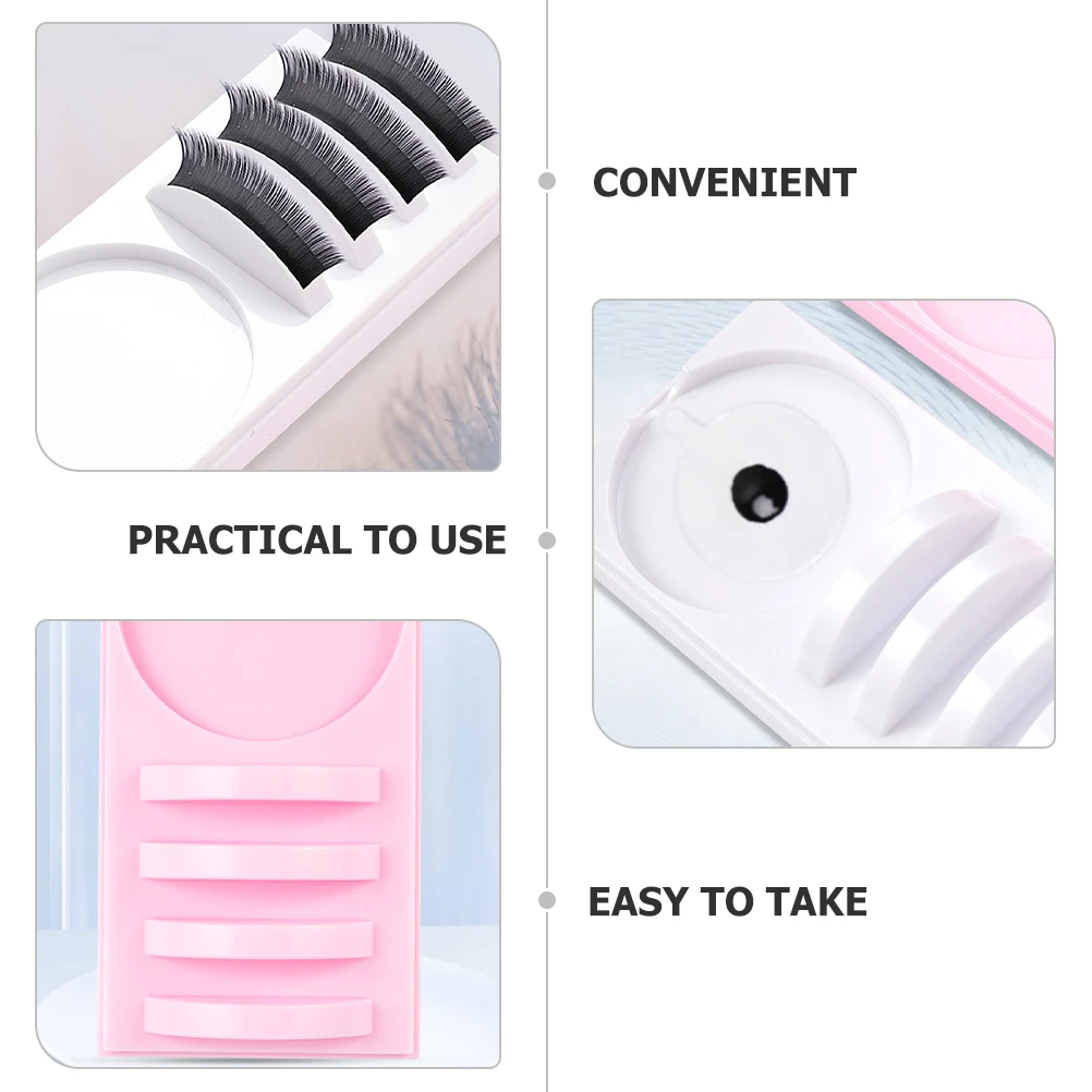 4 stücke Wimpern Verlängerung Tablett Kleber Palette Langlebig Lash Pfropfen Bord Lagerung Container Für Falsche Wimpern Werkzeuge Palette