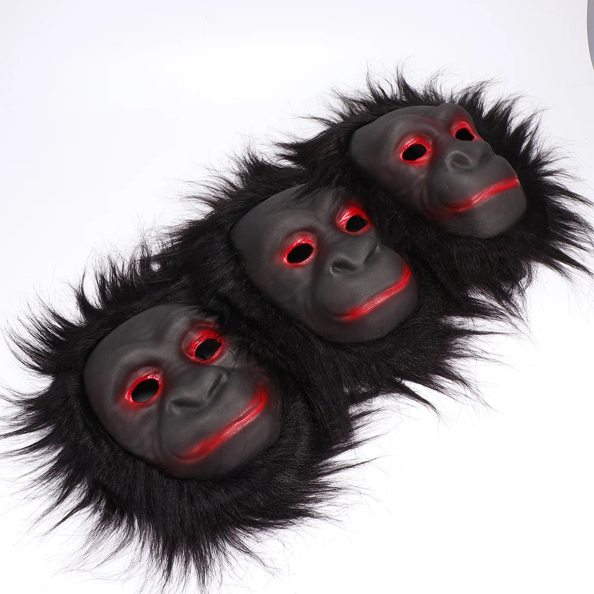 3 Pcs Animal Mask Outfit Funny Halloween Prop Spoof Chimpanzee Festival Prom Makeup