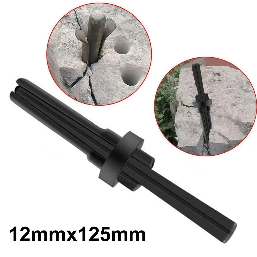 125x12mm Stone Splitting Tool Stone Splitter Metal Plug Wedges Shims Concrete Rock Splitters For Granite Marble Expansion Tool