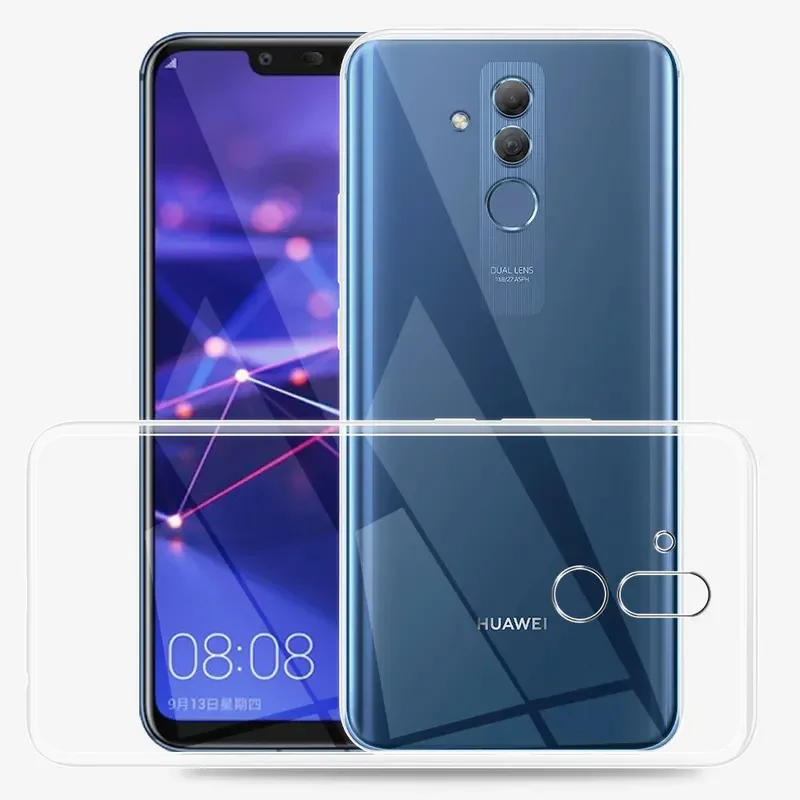 Für huawei mate 20 lite fall klares silikon weiches tpu telefon hüllen abdeckung für huawei mate 20 pro 20 lite funda transparentes coque gel