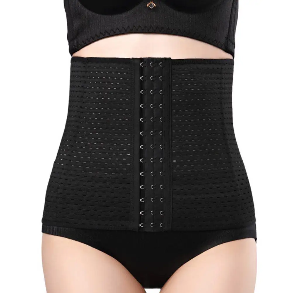 

1 шт. Черный корсет-пояс для коррекции фигуры, утягивающий пояс для фитнеса, поддерживающий корсет для талии для работы, спортзала, дома