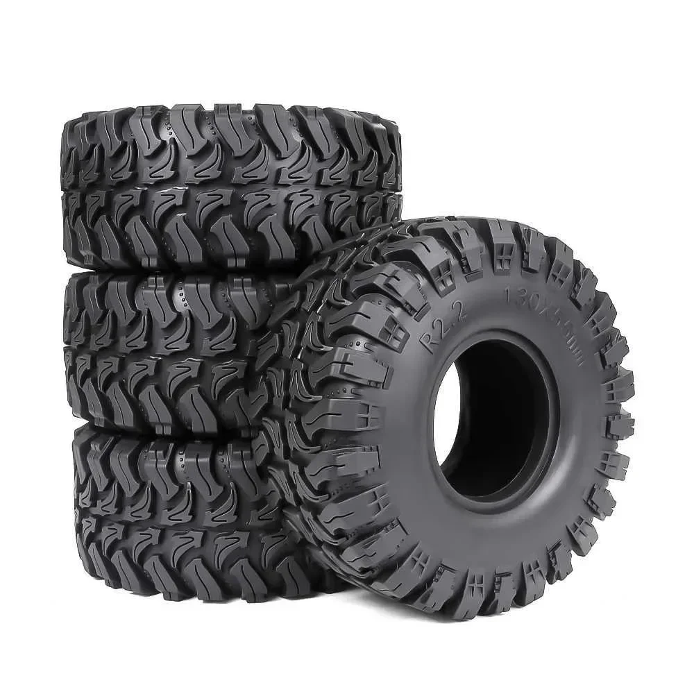 

2.2''130MM*55MM Crawler Rubber Tires for 2.2'' Beadlock Wheels 1/8 Crawler Car YIKONG CROSSRC H8H