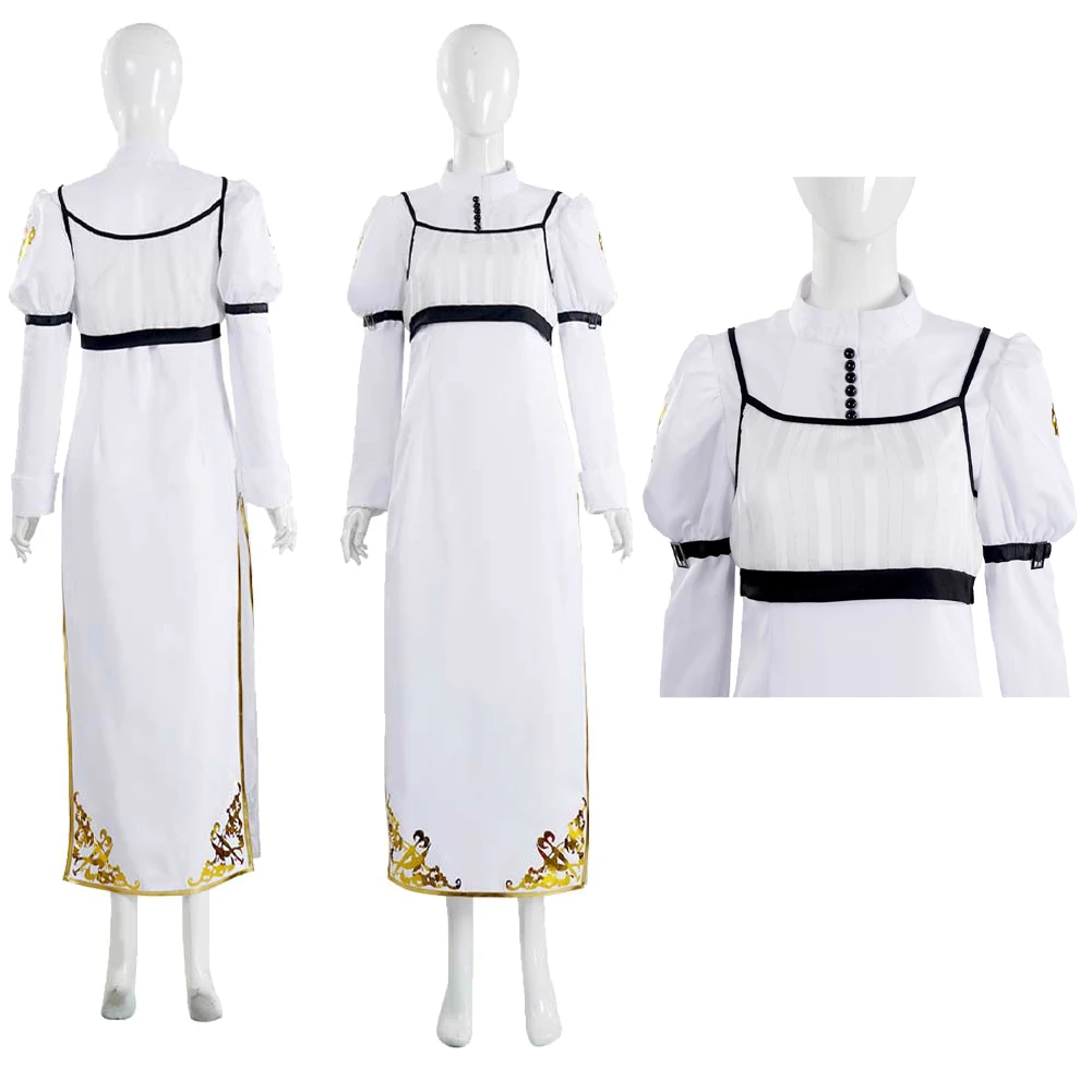 

Игра DMC Kyrie, белые костюмы, классическая рубашка, костюм для косплея, фантазийная одежда, костюм на Хэллоуин, карнавал, вечеринку, костюм для взрослых женщин