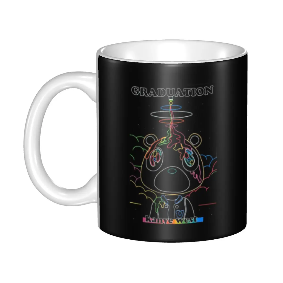 

Kanye West Dropout Bear Chicago Vintage Graduation Mug Funny Ceramic Coffee Cups Tea Mugs Milk Cup Drinkware Gift for Woman Man