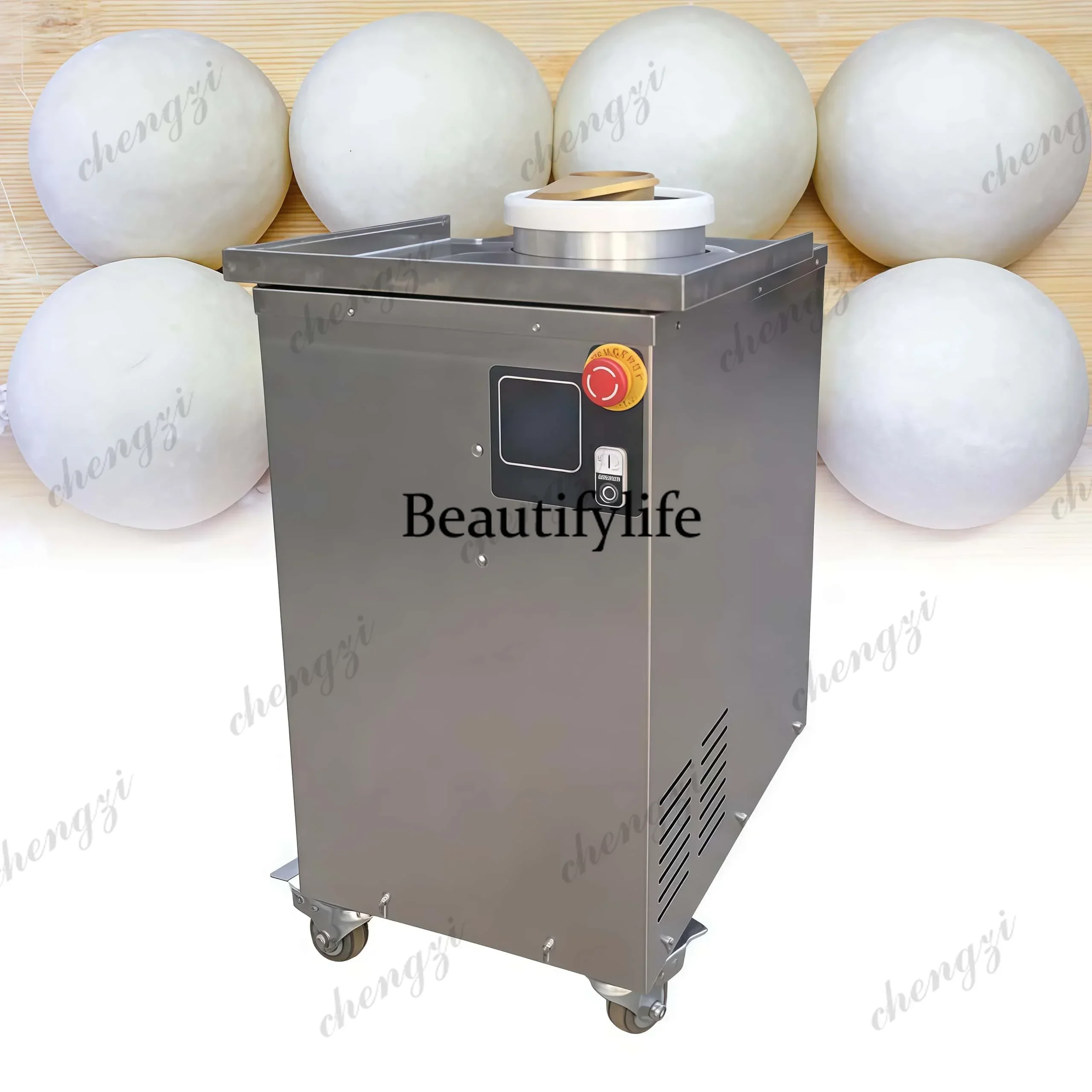 Fully Continuous 370W Electric Pizza Dough Ball Rounder Maker 15-400g Bread Dough Rounding Machine Dough Ball Rolling Machine
