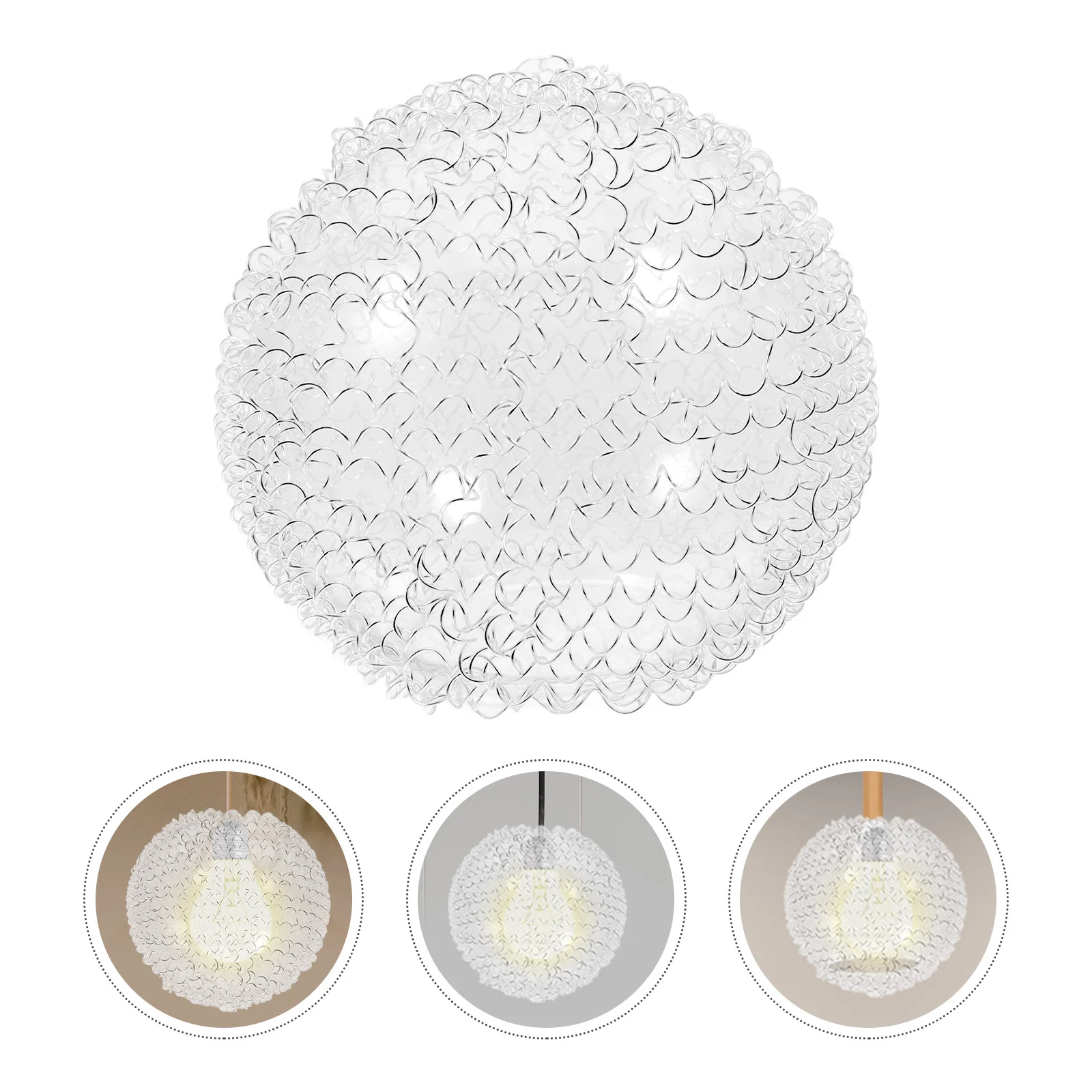 

Lamp Shade Glass Lampshade Globe Pendant Light White Small Shades Replacement for Chandeliers