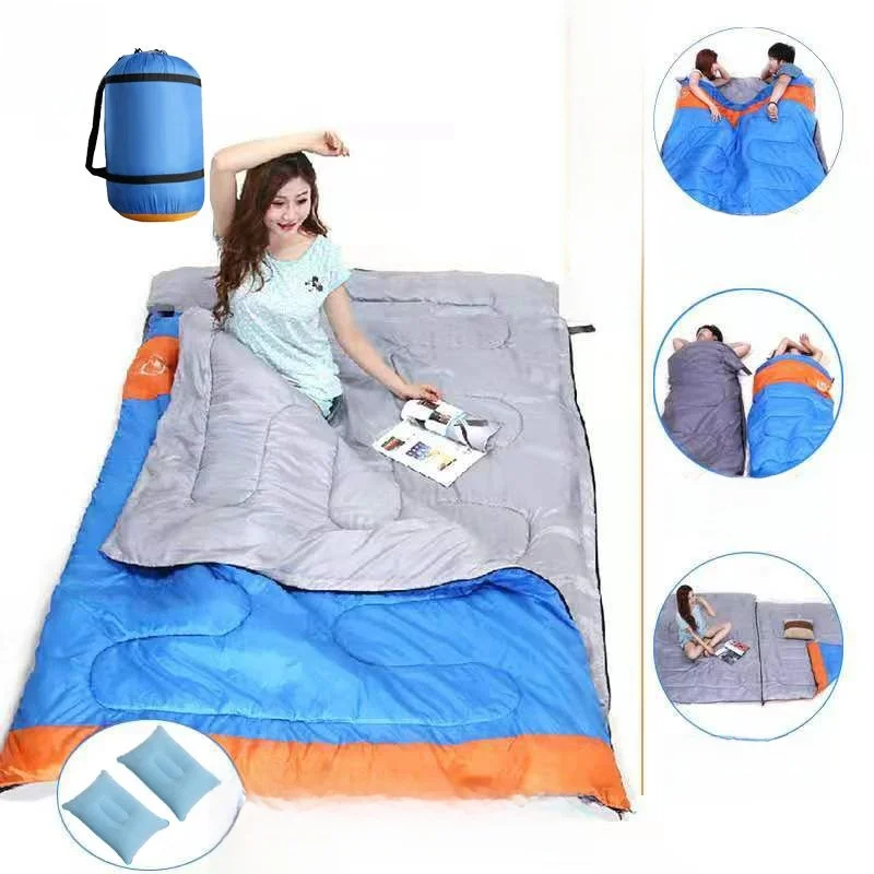 sac-de-couchage-epais-pour-deux-personnes-ideal-pour-le-camping-les-voyages-l'interieur-l'hiver-les-quatre-saisons-impermeable-pour-adultes-pour-le-camping-en-exterieur