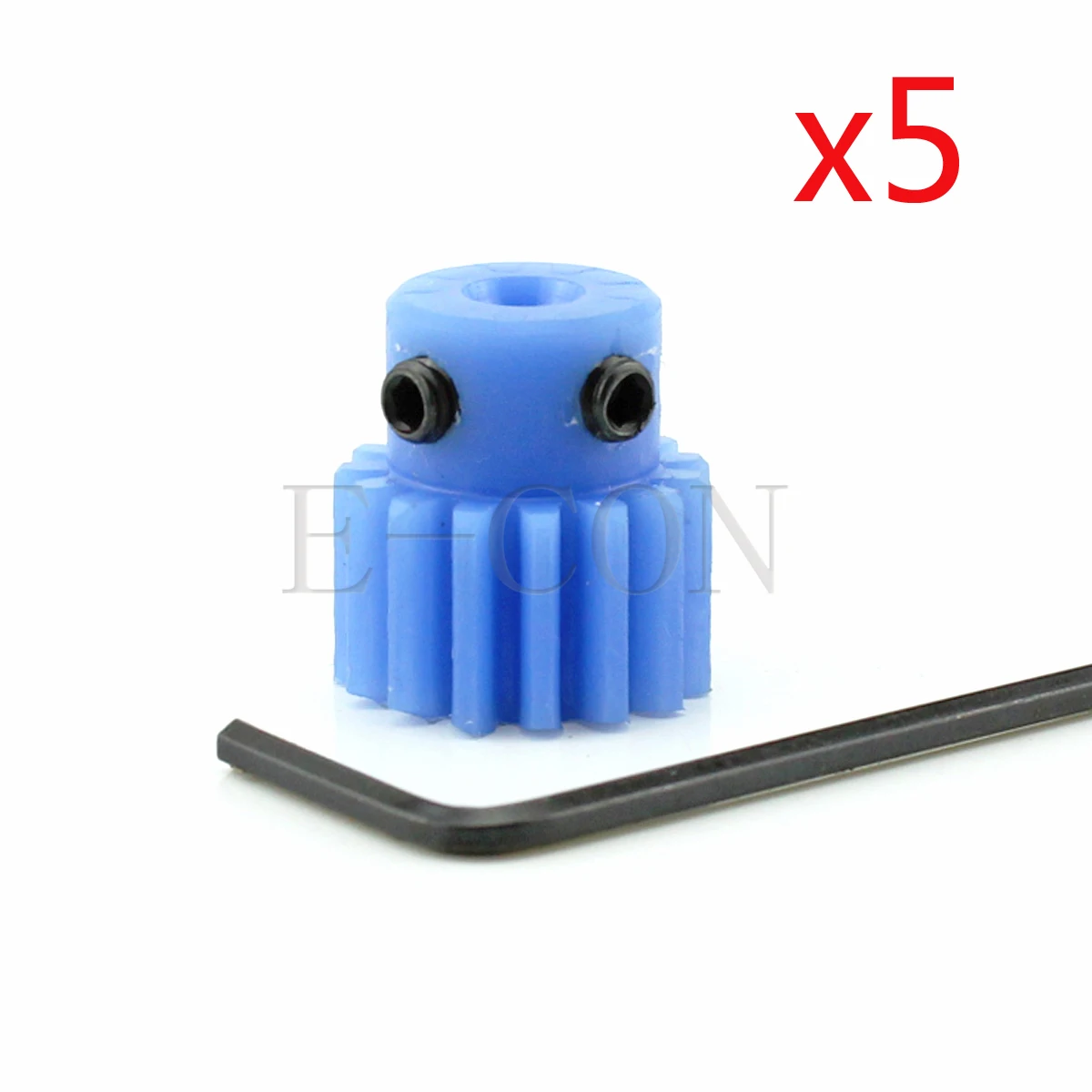 

5pcs 1 Module Blue Nylon Spur Gear 1M-18T 18 Teeth Bore 4mm/5mm/6mm/6.35mm Teeth Width 10mm Motor Nylon Gear Wheel With Steps