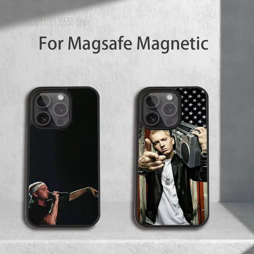 

E-Eminem Marshall Mathers Phone Case For iPhone 17,16,15,14,13,12,11,Pro,Max,Plus,Mini,SE4,E Magnetic Magsafe Wireless Charging