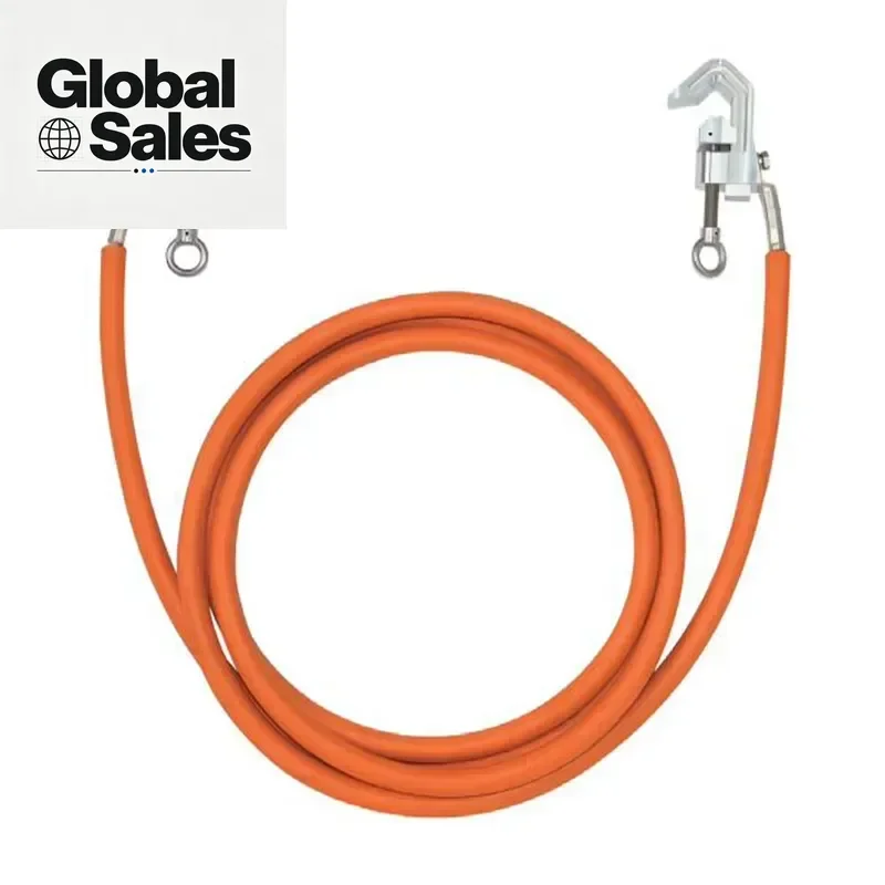 Designed for professional linemen and utility maintenance teams, this high-voltage jumper set ensures safe and efficient