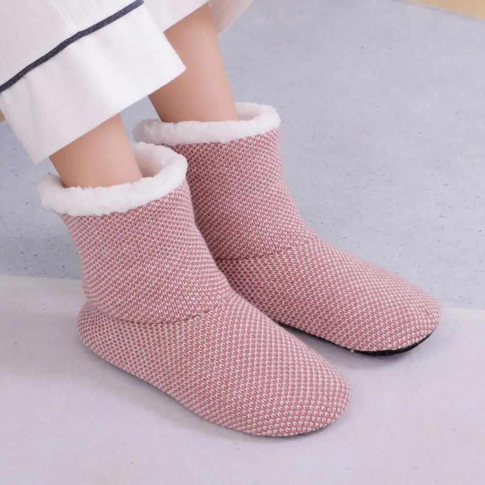 Soft Skin-friendly Socks Women’s Winter Cozy Slipper Socks Fleece Lined Soft Warm Floor Socks Thick Fuzzy Non-slip Indoor