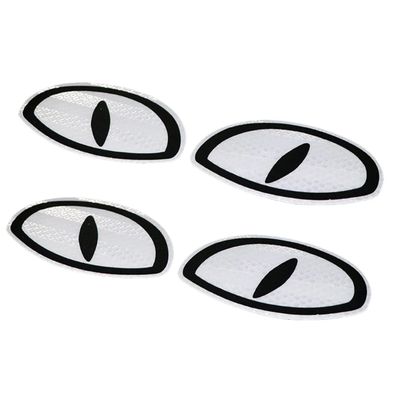 Night Visibility Cartoon Reflective Stickers 2 Pair Water Resistant Decals Versatile Cartoon Reflective Decals for Dropship