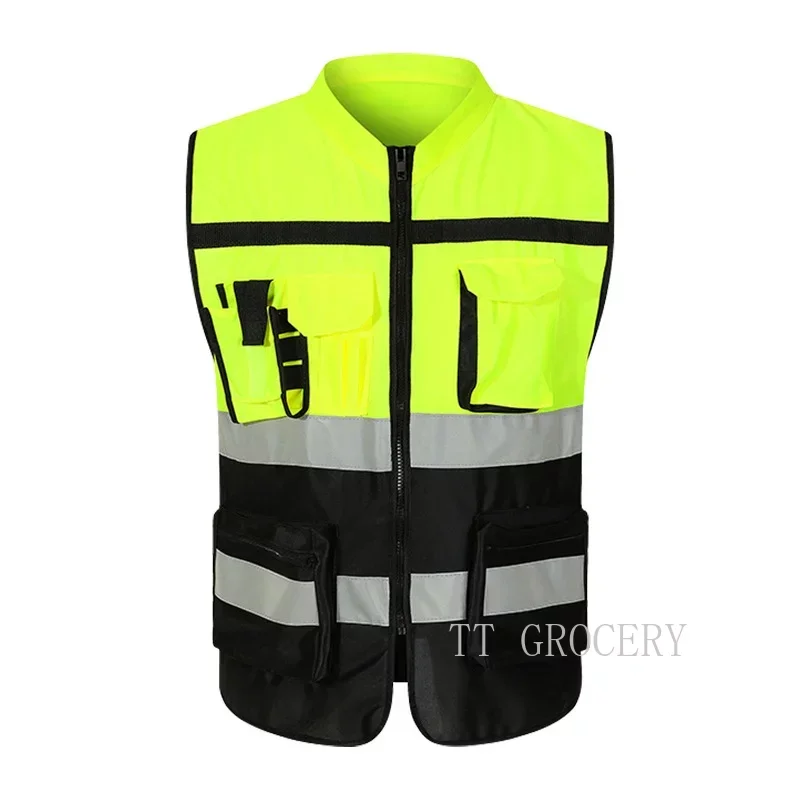 

High Visibility Reflective Vest Working Clothes Motorcycle Cycling Sports Outdoor Reflective Safety Clothing Reflective Jacket