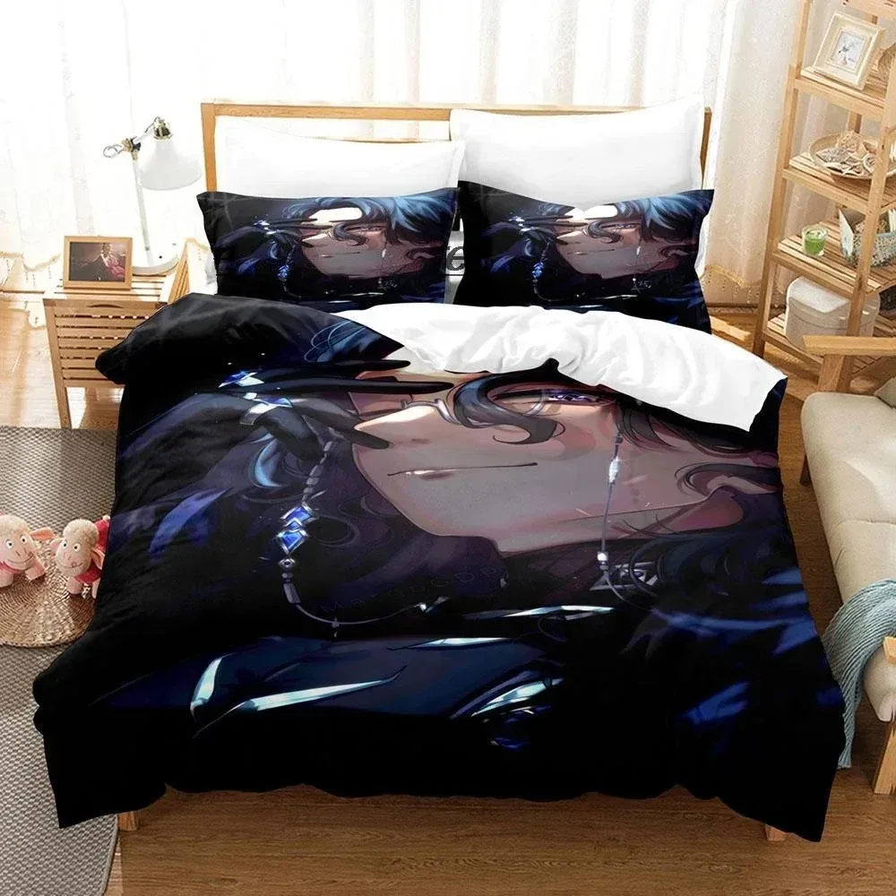 

3D Print Kawaii Genshin Impact Pantalone Bedding Set Bedroom Soft Modern Bedspreads Comefortable Duvet Cover Quilt Pillowcase