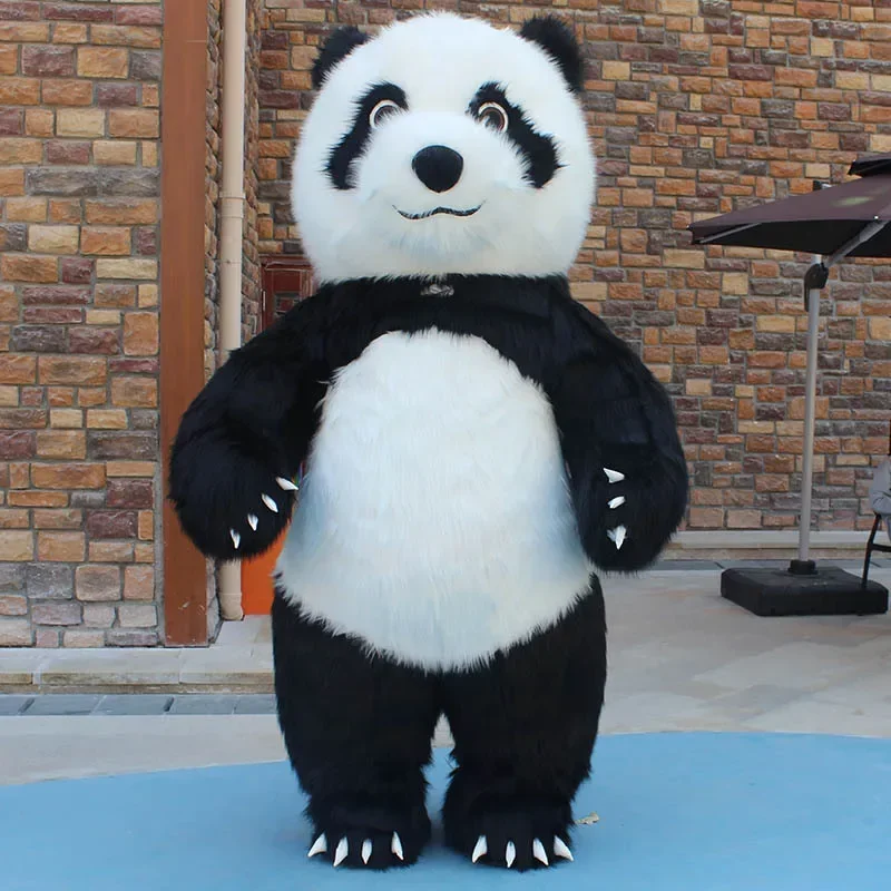 200cm 260cm Air Inflatable Panda Mascot Costume Party Advertising Halloween Adult Fursuit Funny Mascot Costume Animal Costume&J1