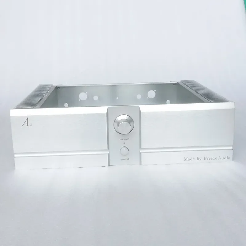 

BRZHIFI All-Aluminum chassis BZ4312A2 Double Radiator Aluminum Case For Class A Power Amplifier Enclosure Box Audiophile DIY