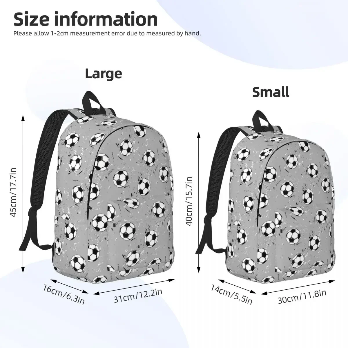 Mochila de fútbol para niños y niñas, mochila escolar para estudiantes, mochila de lona, bolsa para guardería preescolar al aire libre