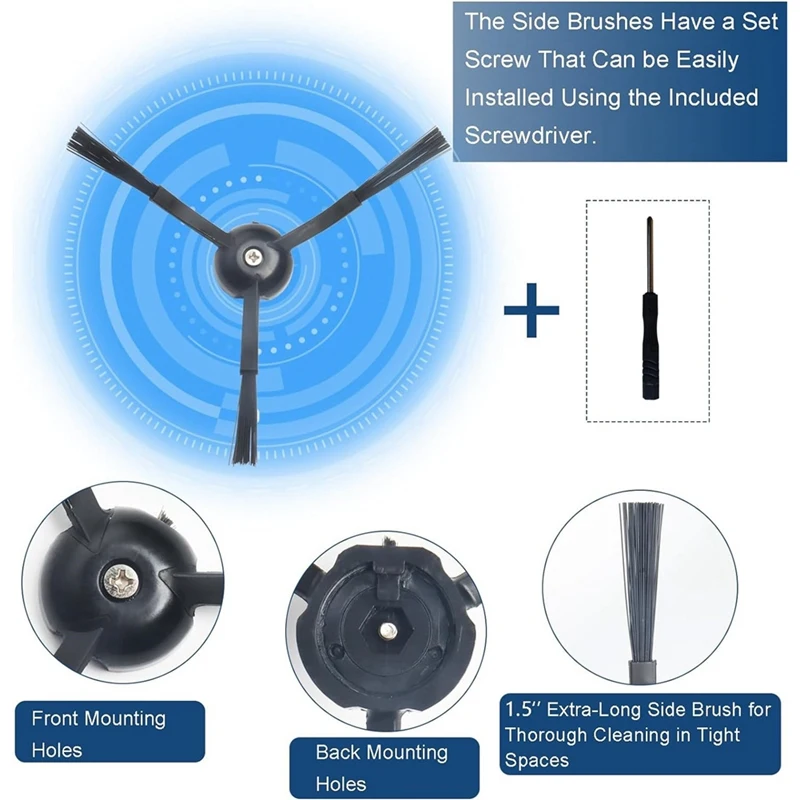 สำหรับ roborock เครื่องดูดฝุ่นหุ่นยนต์อัลตร้า S8โปรแปรงด้านข้างหลักตัวกรอง HEPA ผ้าซับอุปกรณ์เสริมอะไหล่