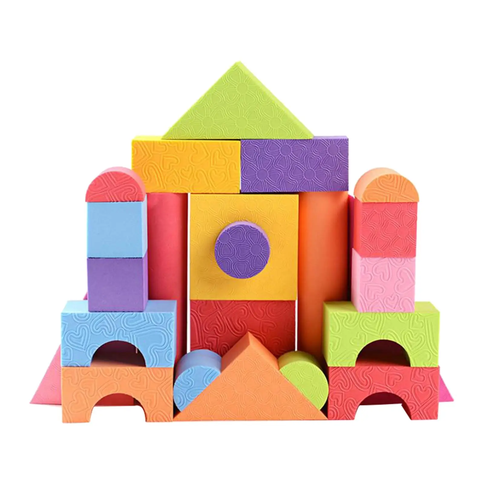 EVA Foam Building Blocks Educational Toy Set for Kids 3.5cm Stackable Construction Toys for Children