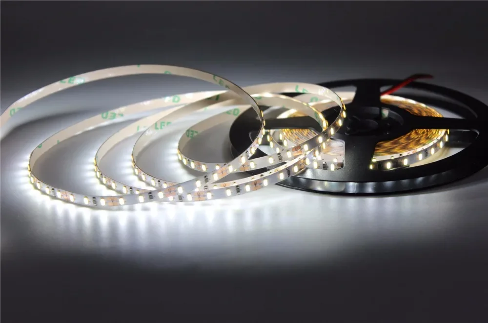 5mm Width  PCB 2835 LED Strip Tape Light ,12V 24V White / Warm white Neutral white 4000k 120LEDs/M 180leds/M  Flexible lighting