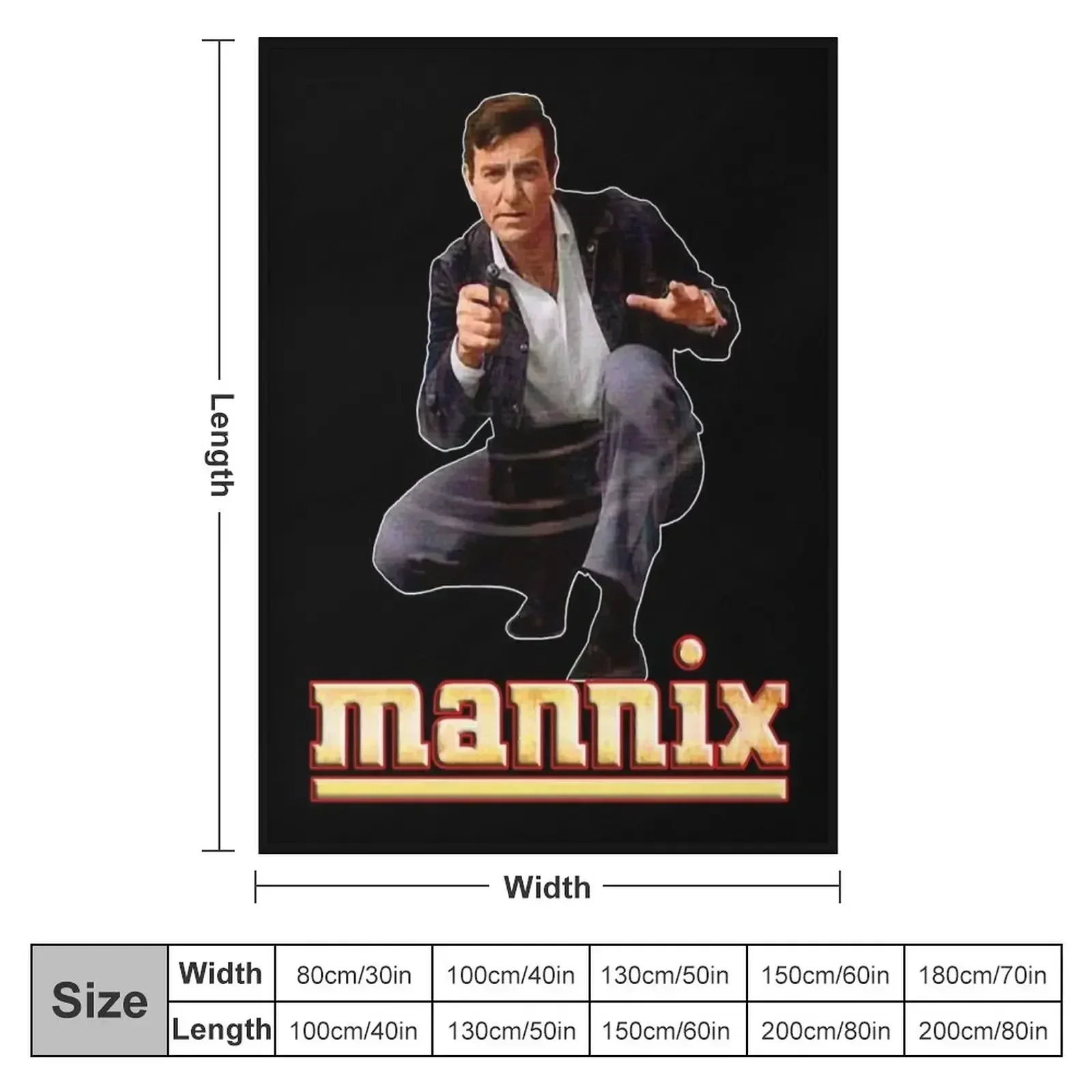 Mannix Retro Vintage 60s 70s Tribute Throw Blanket Furry Blankets Sofas Of Decoration Luxury St anime Blankets