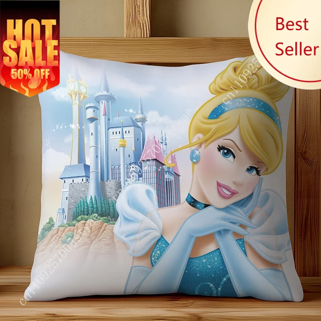 

Disney Princess Pillowcase Cartoon Pillow case Soft Sofa Bed Decoration Child Holiday Party Boy Girl Gifts Custom Pillow Cover