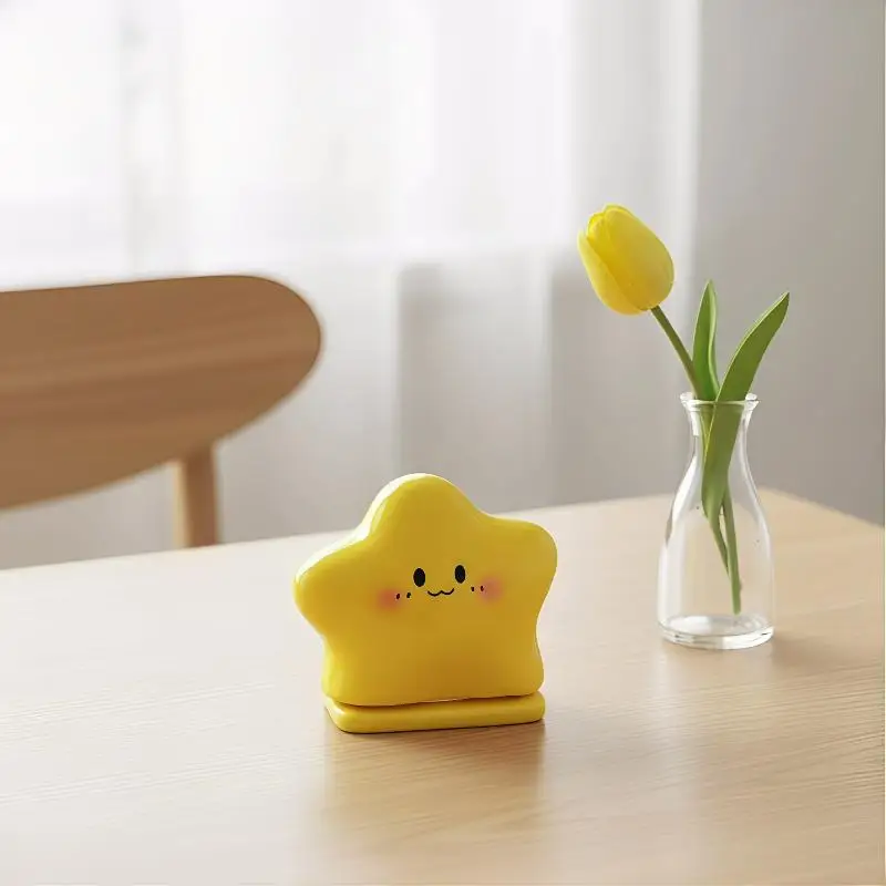 Multifunctional Toothpick Holder 2in1 Star Shaped Dispenser Plus Cotton Swab Organizer for Dining and Bathroom Shelf