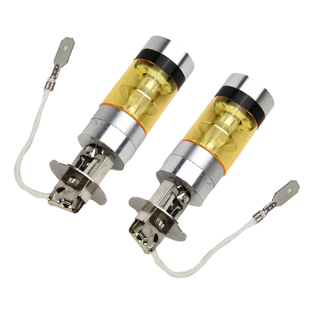 

Аксессуары Светодиодные фонари Автомобильные изысканные противотуманные фары Противотуманные фары 2 шт. 360 ° Замена лампы из алюминиевого сплава 4300K, супер яркая, 12-24 В