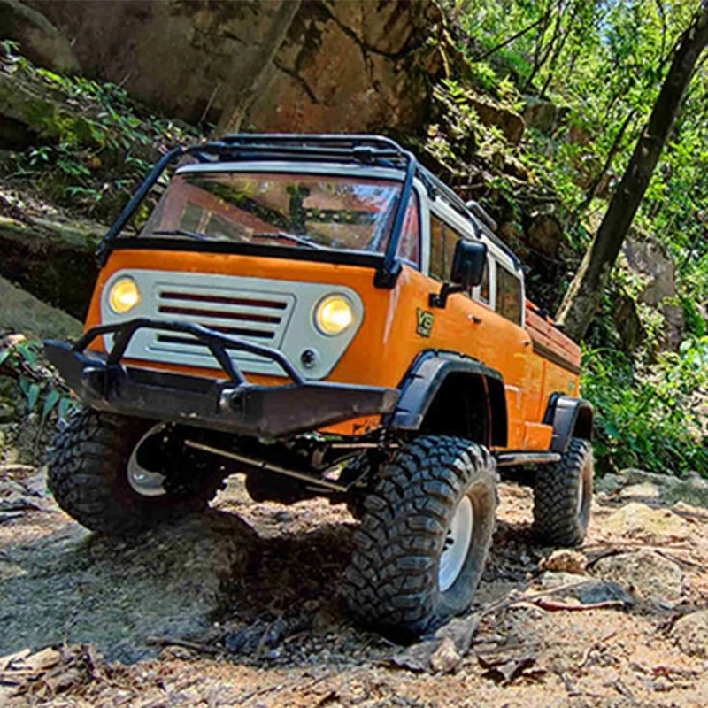 CROSSRC EMO JT4 RTR Symulacyjny Samochód Terenowy do Wspinaczki, Zdalnie Sterowany Elektryczny Model Samochodu, Napęd na Cztery Koła, Samochód RC z Dyferencjałem