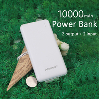 Power Bank 10000mAh Fast Charging 2 Output Input Portable Battery Charger Powerbank for iPhone Xiaomi Samsung Huawei Poverbank