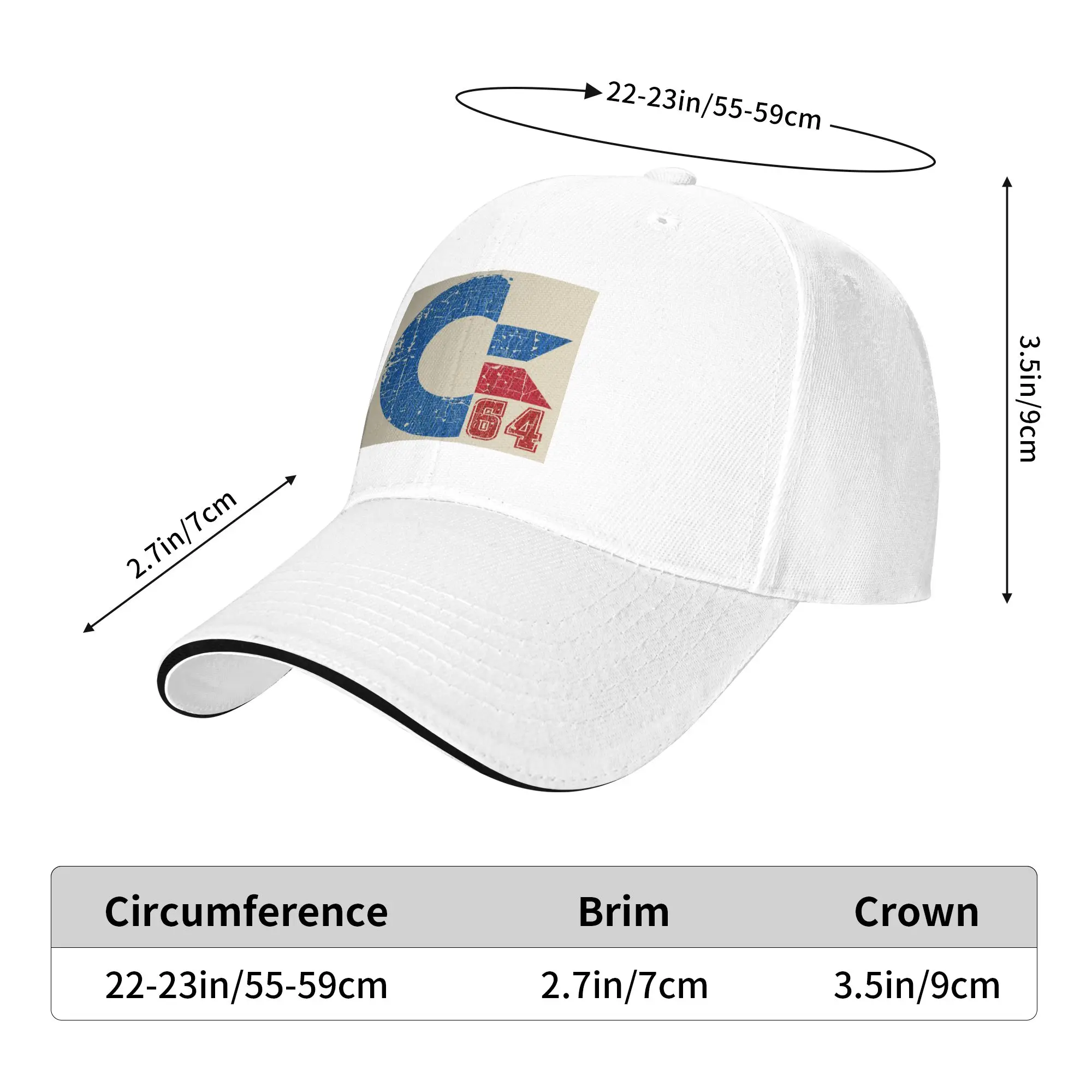 Commodore Circuits Amiga Logo Cap Casual Baseball Caps Adjustable Hat Hip Hop Summer Unisex Baseball Hats Customizable