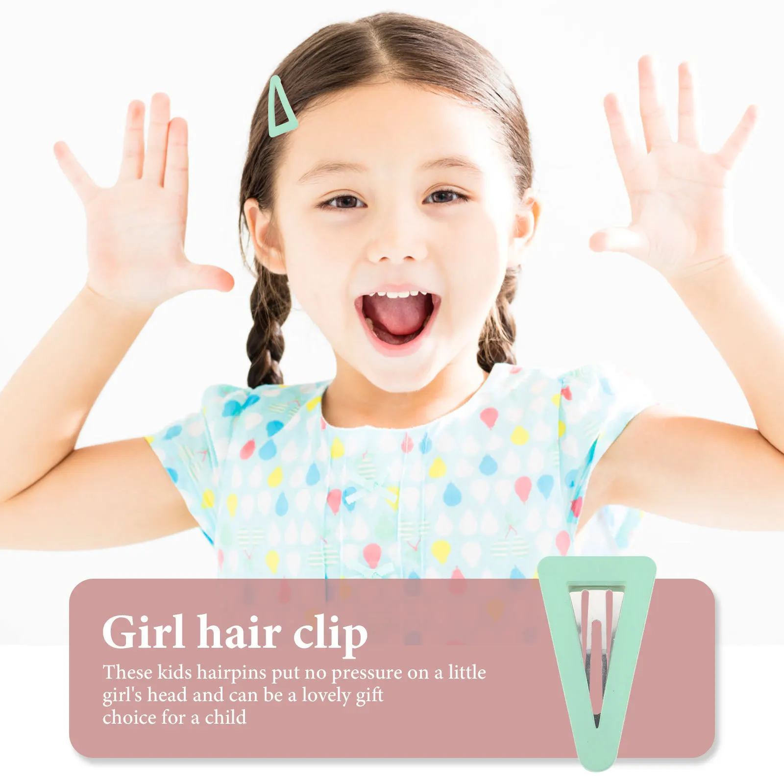 

20Pcs Candy Color Hair Clips Small Triangle Snap Barrettes Women Adorable Eye Catching Premium Materials Detailed