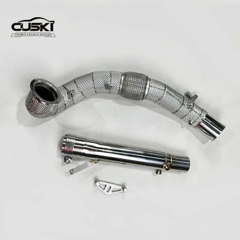 

Аксессуары для модификации автомобильных выхлопных газов из нержавеющей стали, подходящие для выхлопной трубы Volkswagen CC 2.0T 2019-2024 гг.