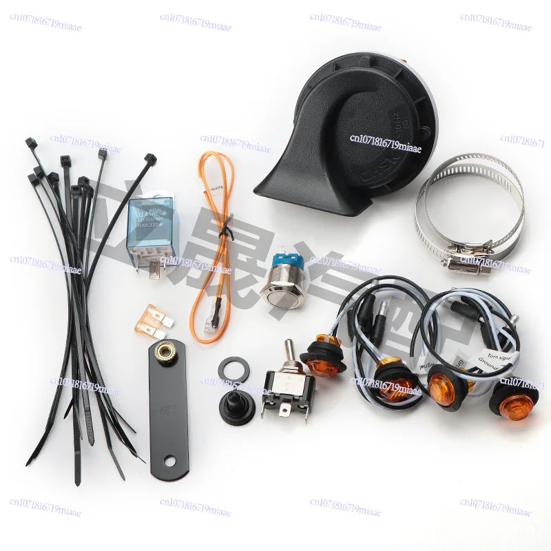 UTV/ATV steering signal kit Universal with switch and speaker kit Amber LED light