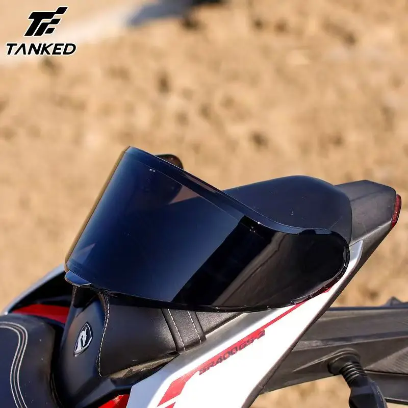 TANKED Helmet Visors T153S Challenger Helmet Replacement Lens Anti-fog Sticker Helmet Accessories Kaciga Casco Moto Tapecete