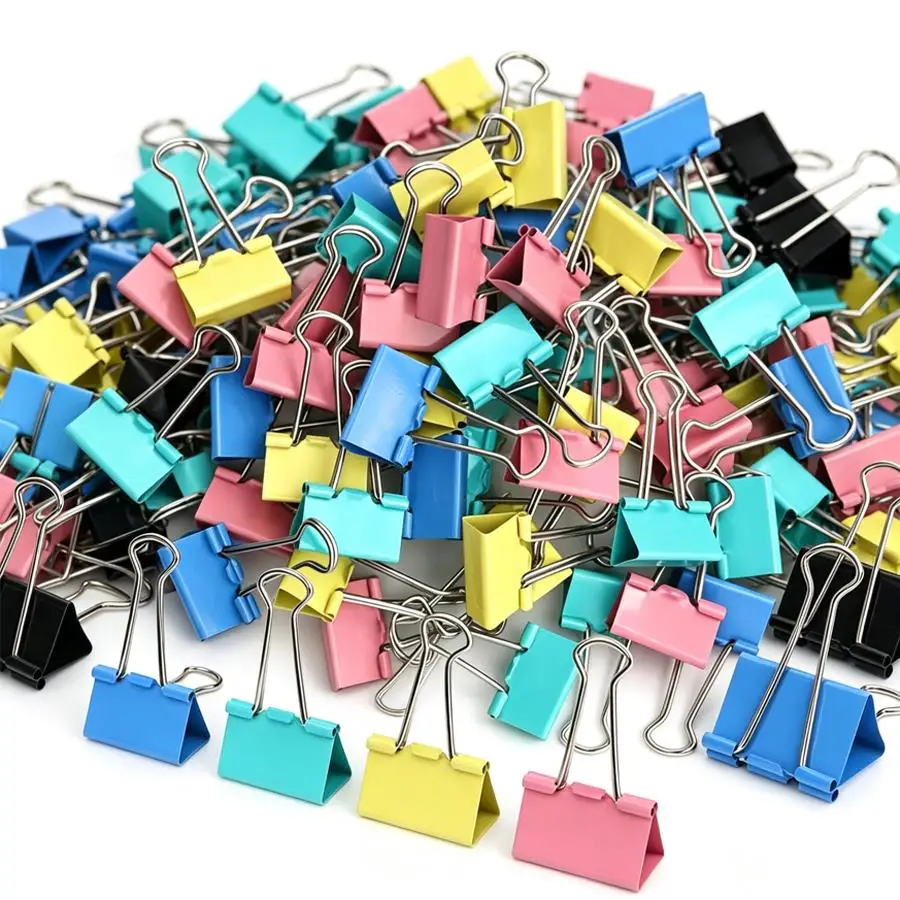 10 pinces à documents métalliques, attaches pour documents en papier, pinces de bureau durables pour le tri des dossiers, les notes scolaires et l'organisation du papier quotidien
