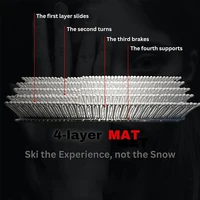 50*50CM Needle Mushroom Ski Mat Home Snowboard Dry Ski Carpet Artificial Ski Mat Indoor Skiing Training Board 4