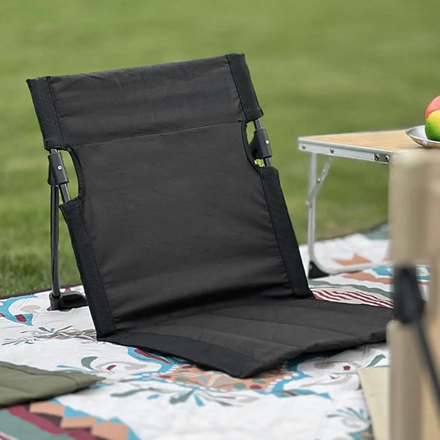 

Foldable Camping Chair Outdoor Garden Park Single Lazy Chair Backrest Cushion Picnic Camping Folding Back Chair Beach Chairs