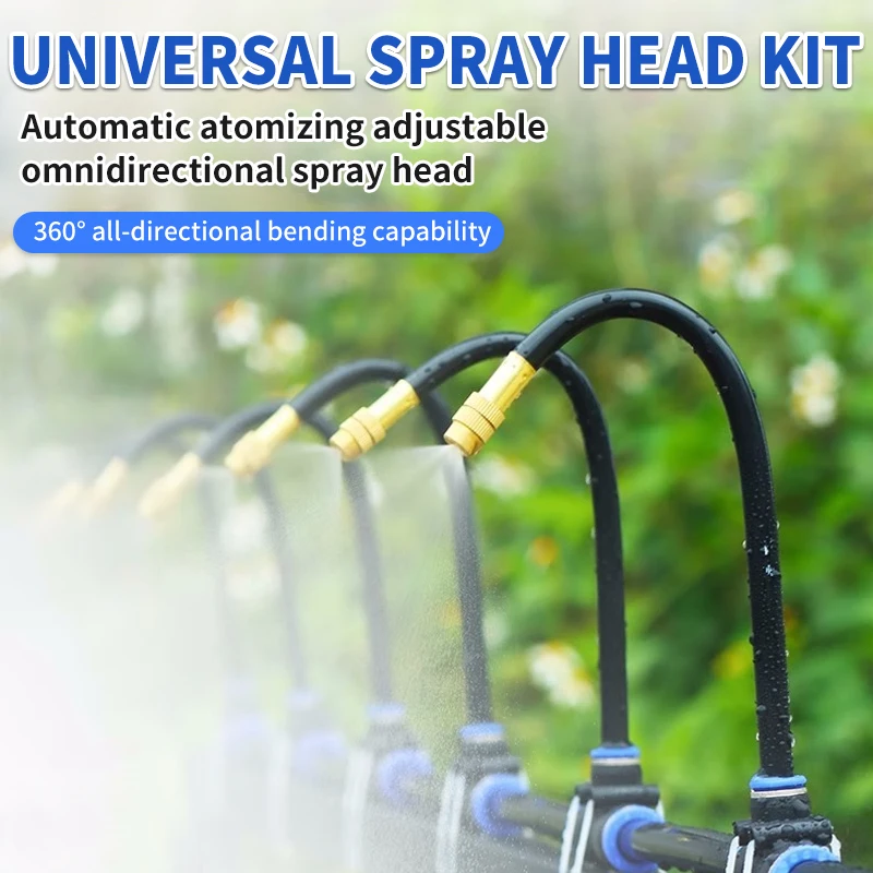 

Универсальная система полива: устройство для распыления воды, инструмент для полива садовых цветов, ирригационный распылитель для ухода за газоном и увлажнения растений