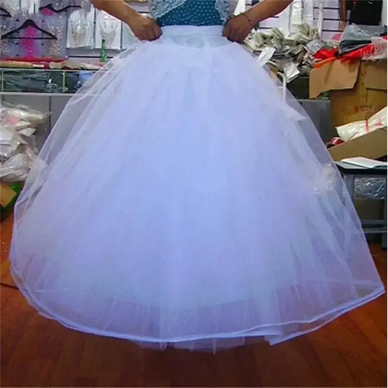 Tulle Ball Gowns NO Hoop 3 layers Wedding Gown Dress Petticoat Underskirt Bridal Crinoline Wedding Accessories